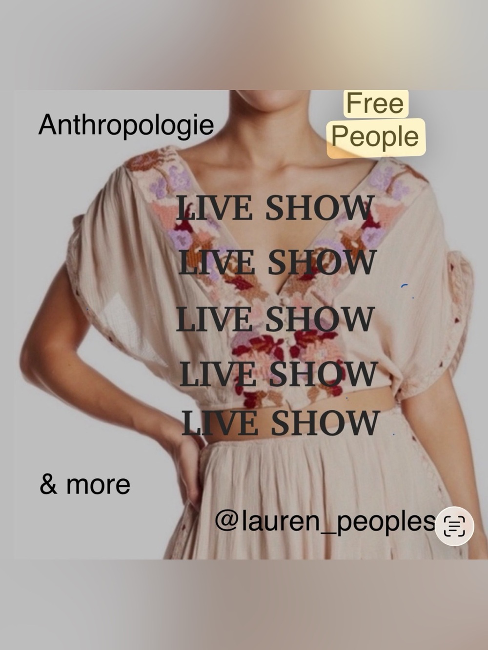 LIVE SHOW Free People …Madewell… Anthropologie & More